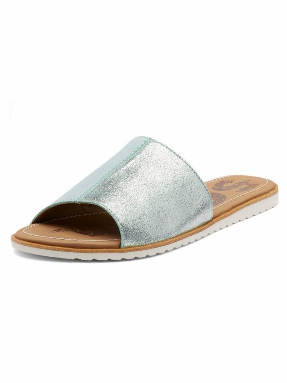 Sorel Mint Silver Ella Block Slides Sandals Women’s Size 10